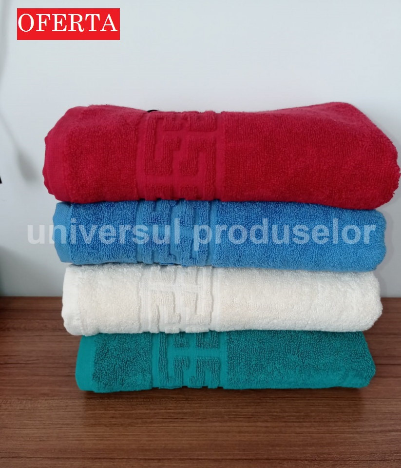 Set 4 Prosoape bumbac pakistanez 500g/mp 67x135 cm, cod P51 - 2 | YEO