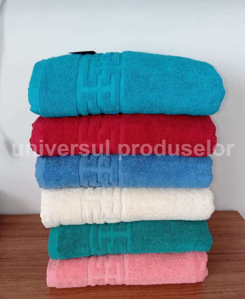 Set 6 Prosoape de bumbac pakistanez 500g, 67x135 cm, cod P33 - 1 | YEO