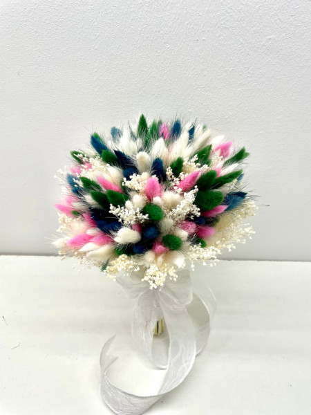 Buchet mireasa sau nasa - flori naturale uscate, cod B15