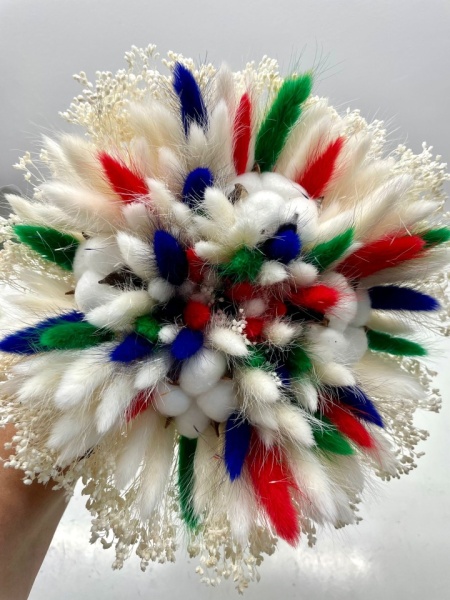 Buchet mireasa sau nasa - flori naturale uscate, cod B15