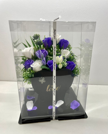Aranjament floral lux, Trandafiri Sapun, cod AR 44