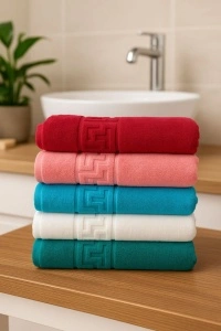 Set 5 Prosoape de bumbac pakistanez 500g/mp 48x88 cm, cod P52