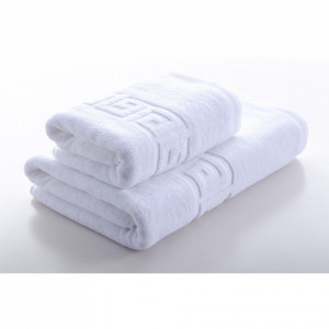 Set 2 prosoape 100% bumbac, de hotel, 500g/mp, cod P8