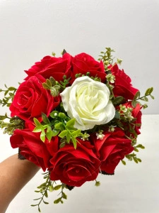 Buchet mireasa sau nasa - flori artificiale, cod B30