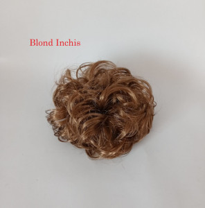 Mesa elastica de par dezordonat pentru coc, blond - Img 5