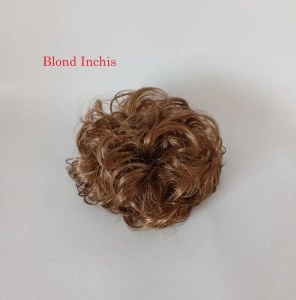Mesa elastica de par dezordonat pentru coc, blond - Img 5