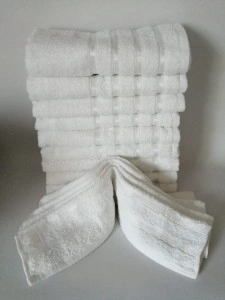 Set 10 Prosoape albe 100% bumbac Pakistanez 48x88 cm, cod P9