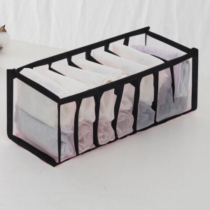 Organizator de haine și lenjerie cu 7 compartimente, pentru sertar sau dulap, 34 × 12 × 12 cm
