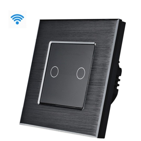 2G Wi-Fi pametni prekidači AL NN Crni (WIFI TOUCH SWITCH)