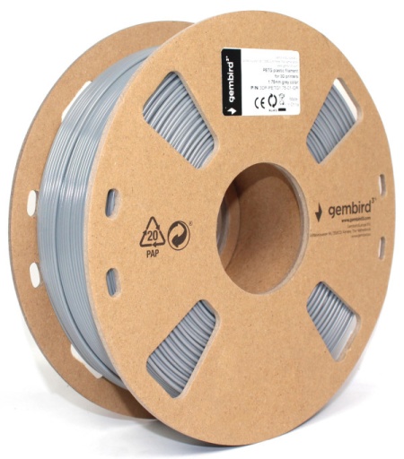 3DP-PETG1.75-01-GR PETG Filament za 3D stampac 1.75mm, kotur 1KG GREY