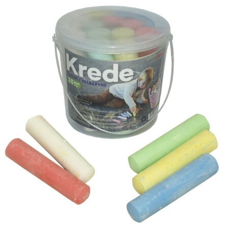 Džambo kreda set u boji od 15 komadau u kantici