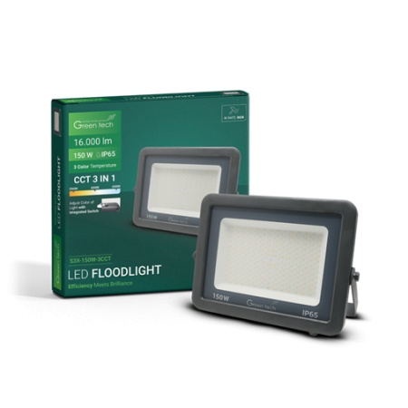 LED REFLEKTOR ALUMINIJUMSKI 150W 3CCT IP65 GREEN TECH