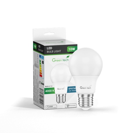 LED SIJALICA E27/A60 10W 4000K 1000lm IP40 EPISTAR CHIP GREEN TECH