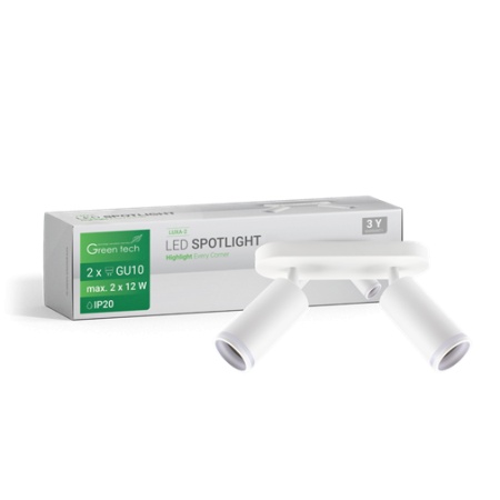 LED SPOT SVETILJKA GU10 2kom BELA GREEN TECH