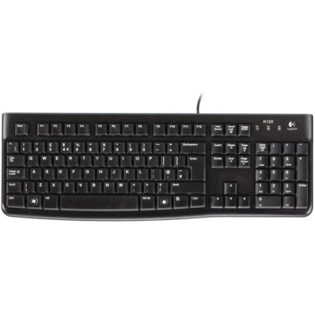 LOGITECH K120 Corded Keyboard - BLACK-tastatura crna - USB - YU