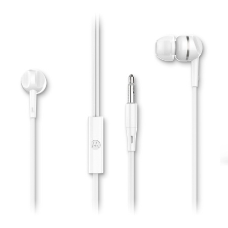 MOTOROLA Earphone EARBUDS 105 sa mikrofonom 3,5mm BELE