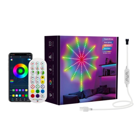 RGB LED vatromet, 10x0.3m+1x1m, 94 LED, DC LVT-30/94