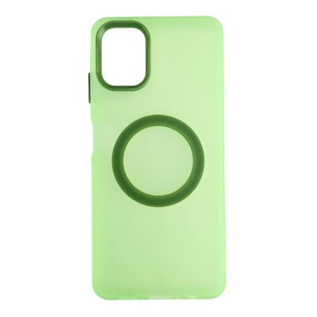 Silikonska futrola Magsafe FLURO COLOR Samsung A06 ZELENA