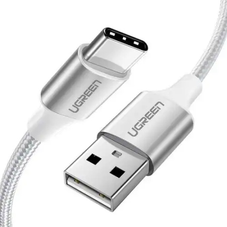UGREEN USB-A 2.0 na USB tip C kabl Alu.0.25m Beli