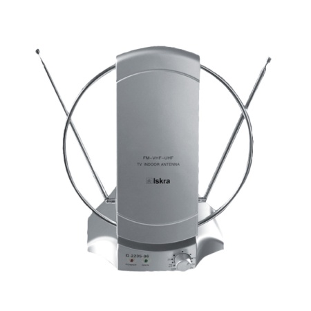Antena Iskra G2235-06 sobna sa pojacalom, UHF/VHF, dobit 36dB, 220v + 12v FO