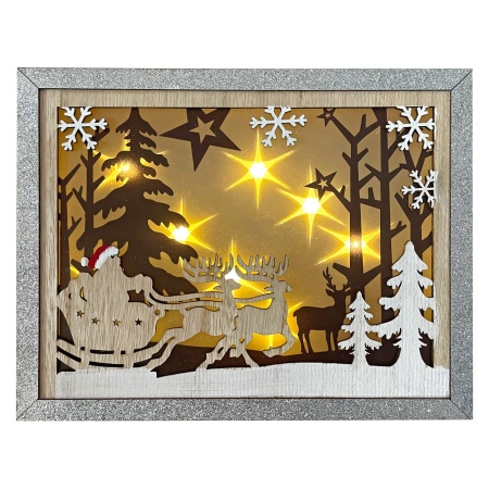 ***Božićna dekoracija LED slika 30*24 cm
