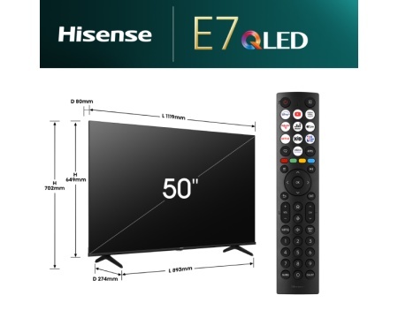 HISENSE 50 inča 50E7NQ LED 4K UHD Smart TV