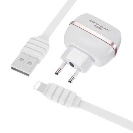 KONFULON C23 kućni punjač 2,4A sa iPhone Lightning kablom