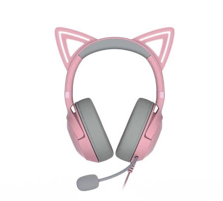 Slušalice sa mikrofonom RAZER Kraken Kitty V2 - Roze RGB