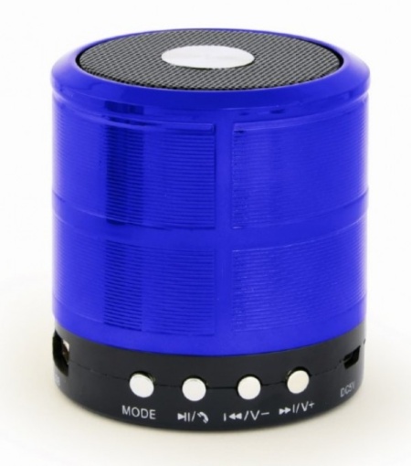 SPK-BT-08-B Gembird Portable Bluetooth speaker +handsfree 3W, FM, microSD, AUX, blue FO