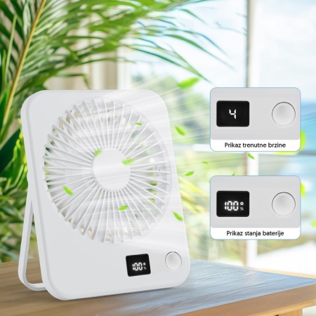 Stoni USB mini ventilator sa displejem