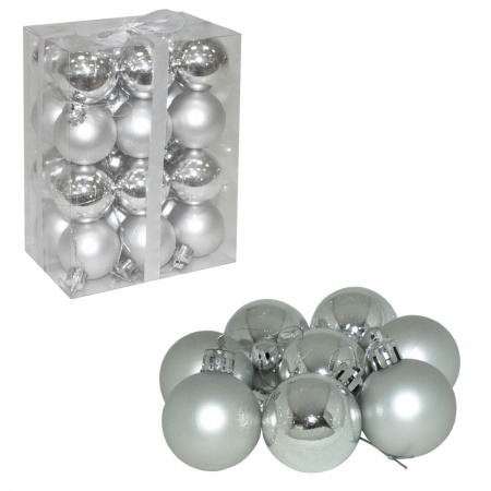 ***4cm kuglice 24 srebrne
