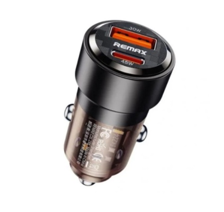 Auto Punjac Walking 1xUSB+1xTIP C 75W RCC360, crni REMAX