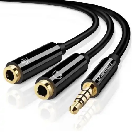 Aux kabl M2F 3.5mm 0.2m Ugreen AV141