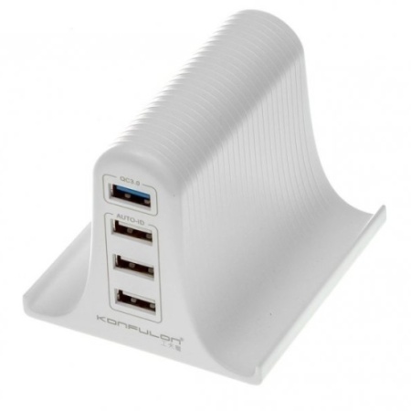 KONFULON C52Q kućni punjač 4xUSB BELI