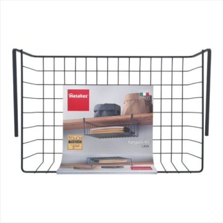 Korpa za odlaganje ispod police Kanguro40 Lava 40x26x14cm Metaltex 363040 004 Korpa za odlaganje is