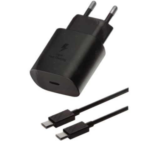TRANYOO Kućni punjač T-SA2C 25WPD+KABL Type-C na Type-C 60W CRNI