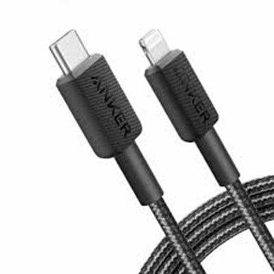 Anker kabl Type C/Lightning 0,9m crna