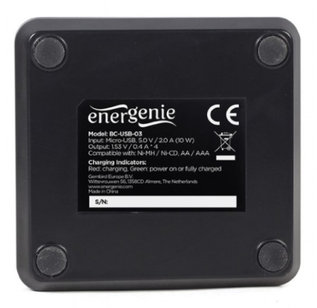 BC-USB-03 Gembird USB Type-C punjac AA/AAA baterija