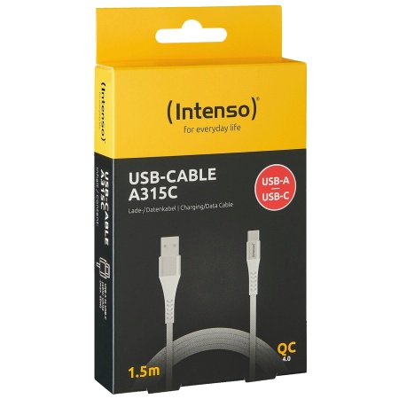 (Intenso) USB kabl za smartphone, USB-A to USB type C, 1.5 met. - USB-Cable A315C