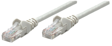 LAN UTP kabl intellinet 737302 Cat5e CCA//Sivi/0,25m