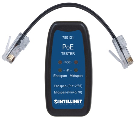 POE TESTER POE+/POE/MIDSPAN 802.3AF/802.3AT INTELLINET (780131)