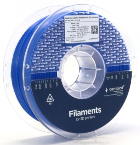 3DP-ABS1.75HY-01-B ABS filament velike brzine za 3D stampac 1.75mm, kotur 1KG BLUE