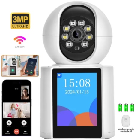 CAM-IP3MP-V1* GMB kamera sa video pozivom 3mpix microSD iCSee xmeye pro Two-way voice PTZ 3.6mm