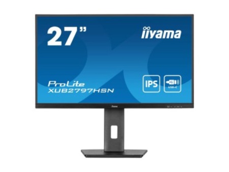 Monitor 27" Iiyama XUB2797HSN-B1 IPS 1920x1080/100Hz/1ms/HDMI/DP/USB/RJ45