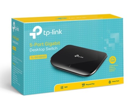 TP LINK TL-SG1005D Gigabit Neupravljivi,5-port,10,100,1000Mbs