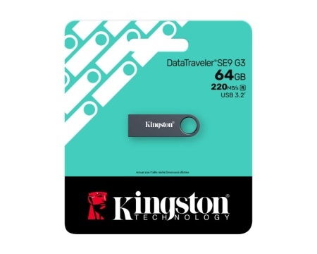 KINGSTON 64GB DataTraveler SE9 G3 USB 3.2 Gen1 KE-U2X64-1AC