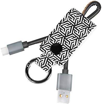 Logilink USB 2.0 Type C cable privezak, C/M na USB - A/M, bela / crna
