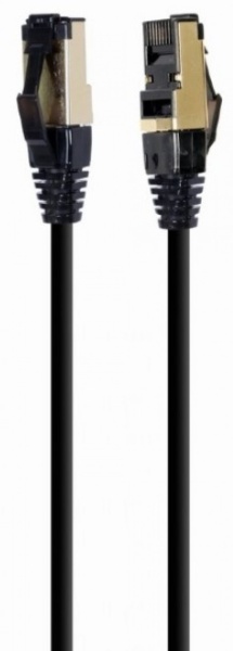 PP8-LSZHCU-BK-0.5M Gembird Mrezni kabl S/FTP Cat.8 LSZH patch cord, black 0.5m