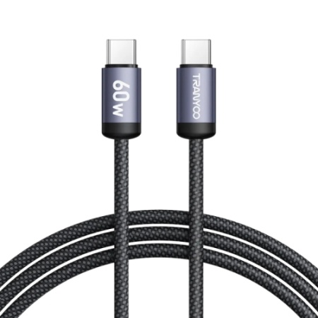 TRANYOO kabl T-P21 ojačan metalni Type C na Type C 60W 1m