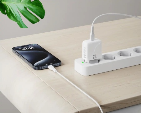 XO L141 Kućni punjač 20W Beli + Tip C kabl 1m